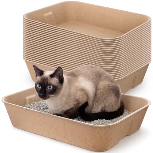 Caja desechable para gatos 20 pcs 16x12.6x3.7 pulg miniatura 1
