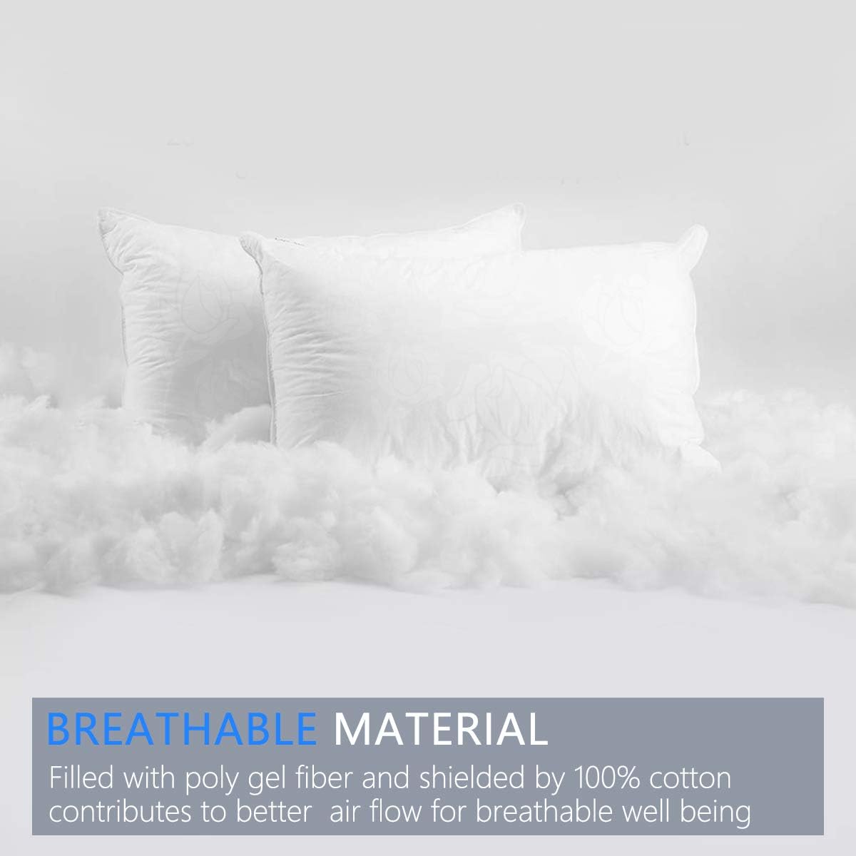 Emolli 18 x 18 Pillow Inserts Set of 4, Throw Pillow Inserts Premium Stuffer Down Alternative,Super Soft Microfiber Filled Decorative Pillow Cushion