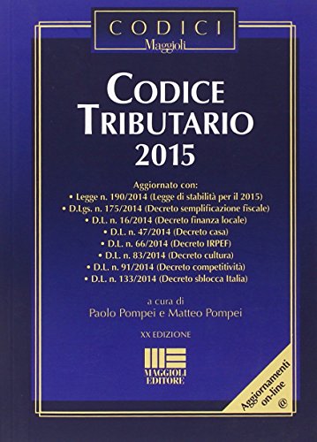 Codice tributario 2015 Codice tributario 2015