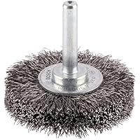 Bosch 1x PRO Steel Longlife Scheibenbürste, gewellter Draht für 6‑mm-Zylinderschaft und Bohrer (Ø 50 mm, Professional Zubehör Bohrmaschine/Schrauber)