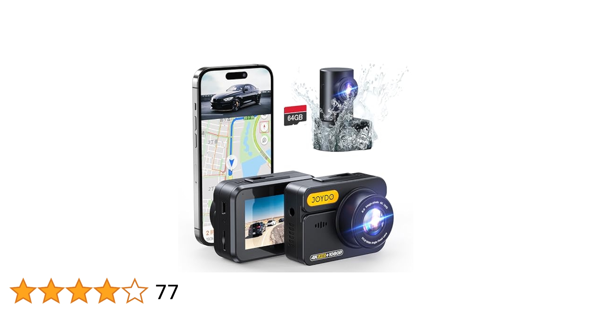★未使用品★ 4Kドラレコ ZD47 Amazon.co.jp: ドライブレコーダー 前後カメラ 4K UHD 800万画素