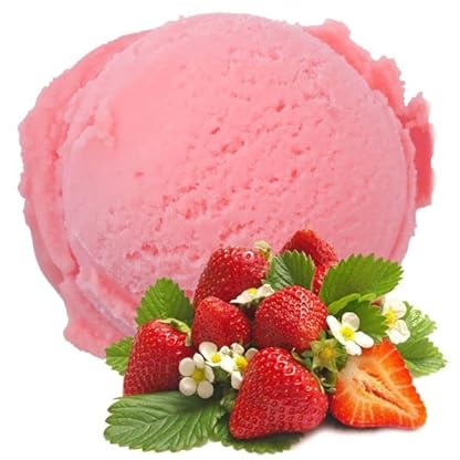 Erdbeer Geschmack 1 Kg Gino Gelati Eispulver für Speiseeis Softeispulver Speiseeispulver
