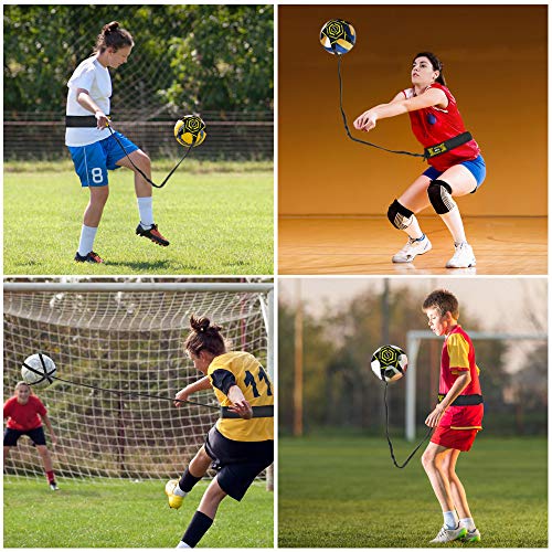 image for BROTOU Soccer Trainer Volleyball Football Kick Trainer Solo Skill Prac