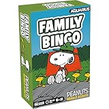 AQUARIUS Peanuts Snoopy Beagle Scouts Family Bingo - Fun Family Party Game for Kids, Teens & Adults - Entertaining Game Night Gift - Officially Licensed Peanuts Merchandise