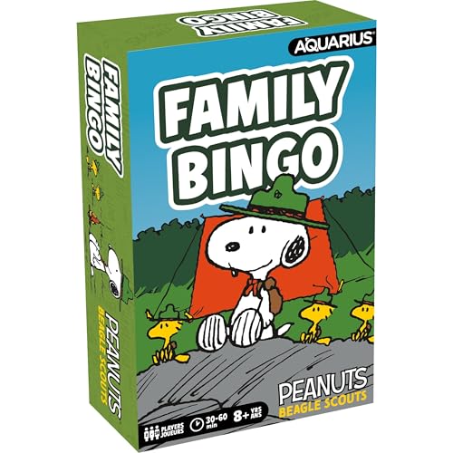 Aquarius Peanuts Snoopy Beagle Scouts Familien-Bingo