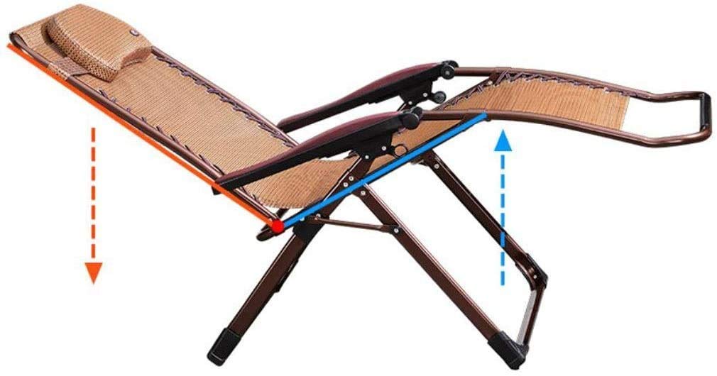 Chaise longue de jardin pliable et inclinable zero gravity grand format pour balcon couleur B
