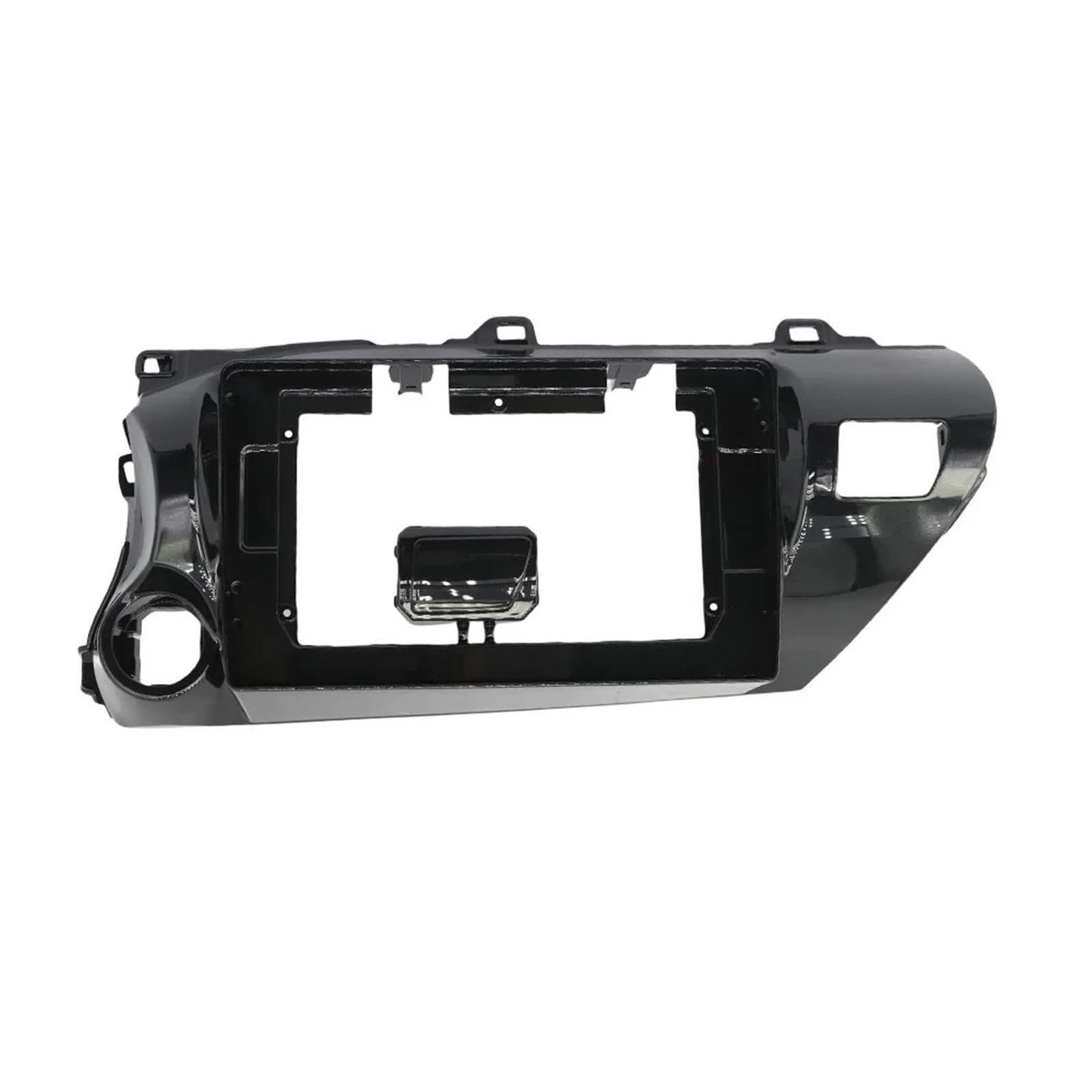 JKELPV Car Radio Frame Kit Fit For TOYOTA REVO HILUX 2014-19 Car Radio Fascia DVD Dash Kit Stereo Bezel 10.1 Inch Frame Radio adapter(Only frame left)