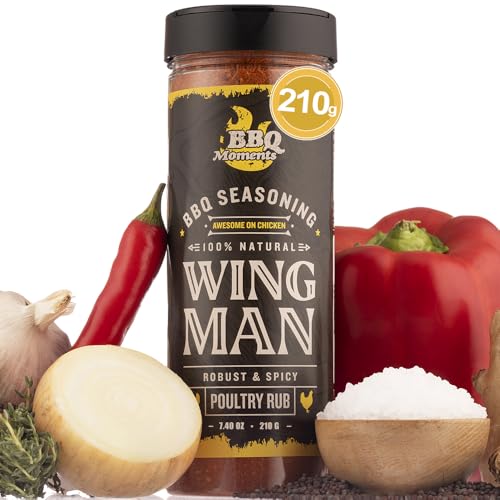 BBQ Moments Original Barbecue Dry Rub Especias, Perfecto Para Pollo, Jamon, Lomo, Pescado, Verduras Frescas, Carne Seca, Cerdo, Especias y Condimentos Organicos, 210g (7.4 Oz)