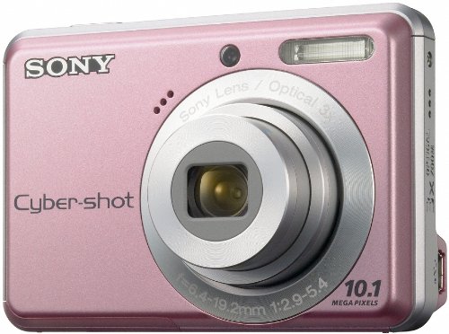 Image of Sony Cyber-shot DSC-S930 10-MP Digital Camera with 3x Optical Zoom, 2.4 inch LCD, Image Stabilization, Face Detection (Pink).