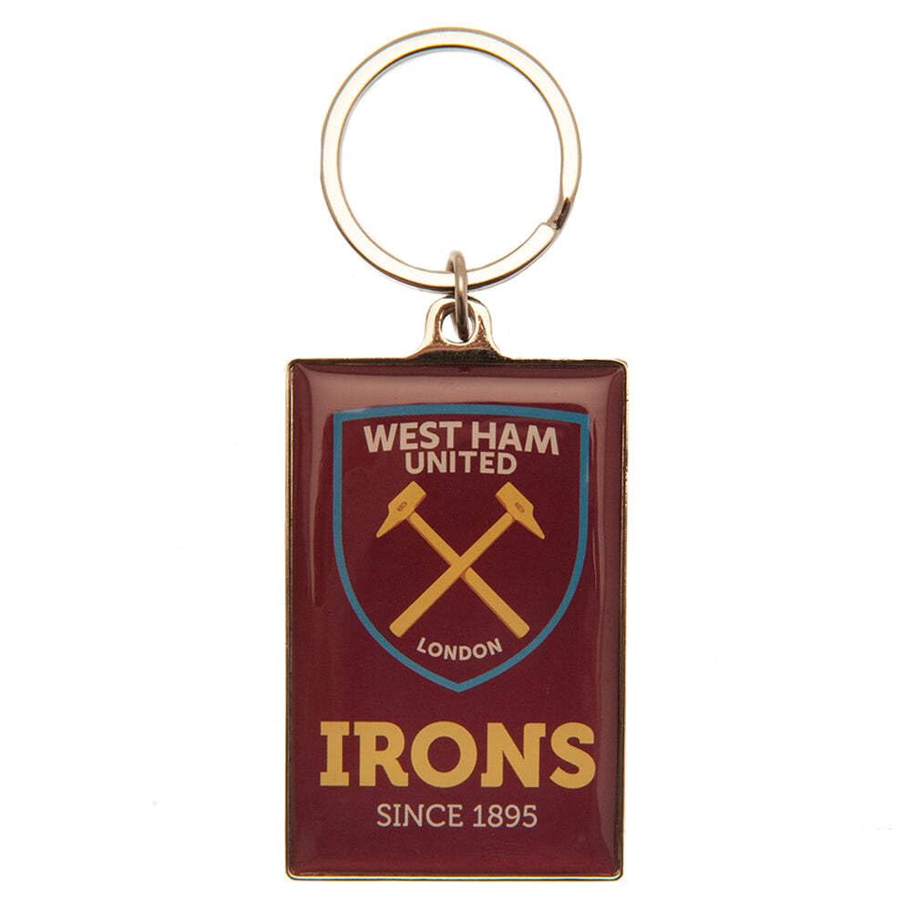 West Ham United FC Deluxe Keyring Official Merchandise
