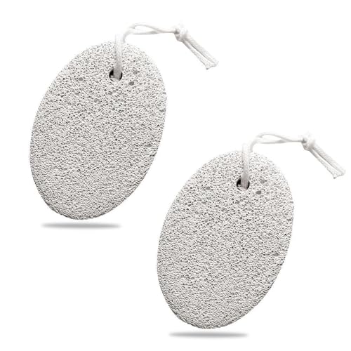 zoerbufan 2 Pièces Pierre Ponce Naturelle Pédicure Outil Soins Des Pieds Laveur Dur Peau Désactivant pour Enlever Les Callosités, la Peau Morte, et les Durillons, Soin Pied