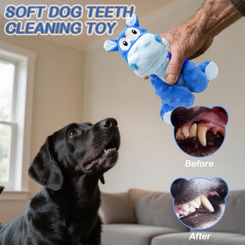AEITPET Hundespielzeug Quietschend Kuscheltier für Kleine und Mittelgroße Hunde - Langlebiges Plüschspielzeug Süßes Hunde Kuscheltier Interaktives Hund Spielzeug mit Quietscher und Knisterpapier