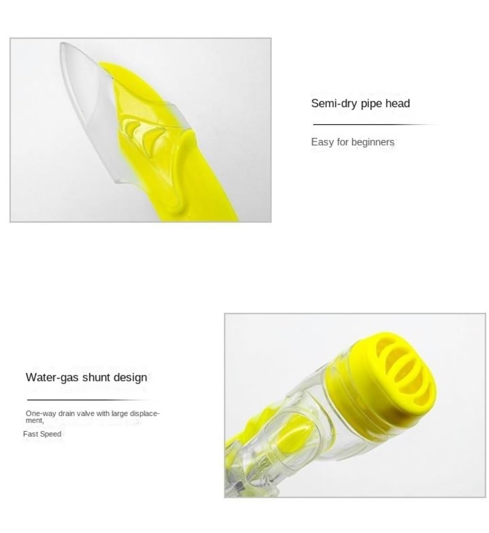 Sprzęt do Snorkelingu, Maska Do Nurkowania Maski Zestaw Silikonowa Sucha Górna Rurka Snorkel Combo Tempered Snorkeling Maska do Nurkowania