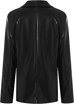 Leather blazer cheap Outlet