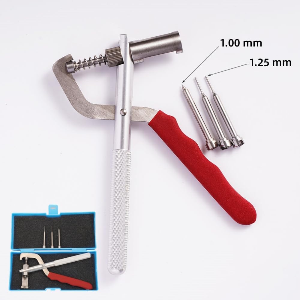 Car Key Disassembling Pliers, Car Key Blade Pin Removal Tool, Car Remote Key Fixing Pliers with 4 Pcs Pins - for Most Automobile Folding Key