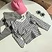 Bwaydeg Baby Toddler Girls Shirt Stripe Ruffle Long Sleeve Crew Neck Cute Tshirt Fashion Preppy Loose Fit Active Casual Wear 2-3 Years Black