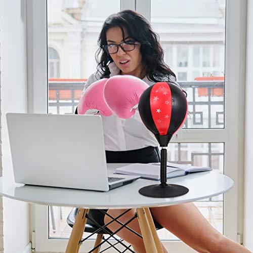 FAVOMOTO Saco de Pancadas de Mesa Mesa de Pé Mesa Boxe Punch Ball Stress Buster Com Ventosa para Agi