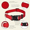 Country Brook Petz - Everyday Nylon Dog Collar for Large, Medium, and Small Dogs and Puppies - for Everyday Use in 30+ Colors (Large, 1 Inch Wide, Bright Red) #5