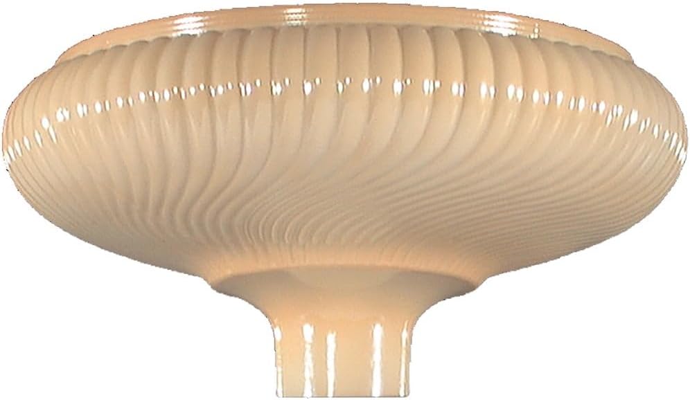 B&P Lamp® 14" Dia., Nu-Gold Rib Swirl Torchiere Shade