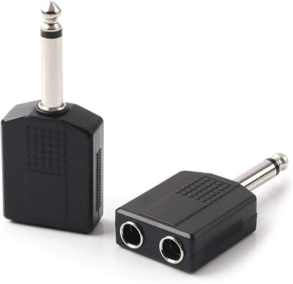 1 4 pollice 6 35 millimetri One Two 1 4 pollice 6 35 millimetri Interconnect adattatore audio pezzi 1 4 pollice 6 35 millimetri One Two 1 4 pollice 6 35 millimetri Interconnect adattatore audio pezzi