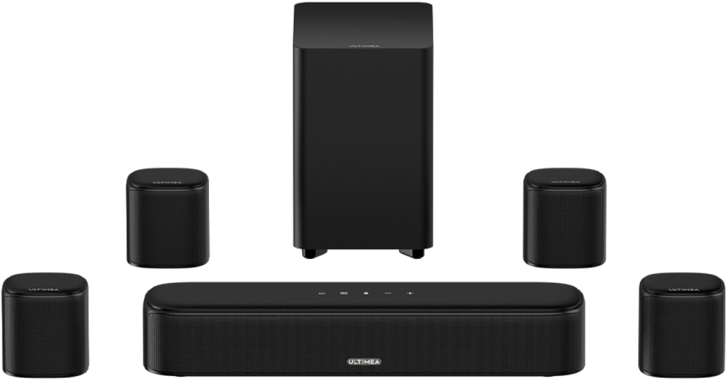 ULTIMEA 7.1ch Virtual Surround Sound Bar with 4 Speakers