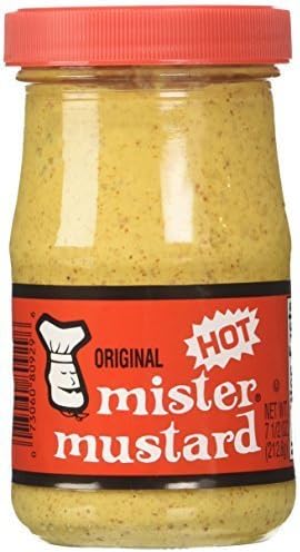 Mister Mustard original hot mustard 7.5 oz Glass Jar by Mister Mustard