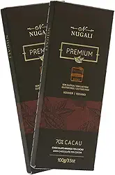 Kit Barra de Chocolate Amargo 70% Cacau - Nugalii - 2 unidades de 100g