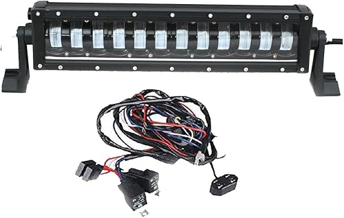 FSYF Barra de luz LED de 96 W de 14 pulgadas con haz de luz LED de trabajo de alta baja intensidad combinada para 4 x 4 SUV cuatrimoto camión barco