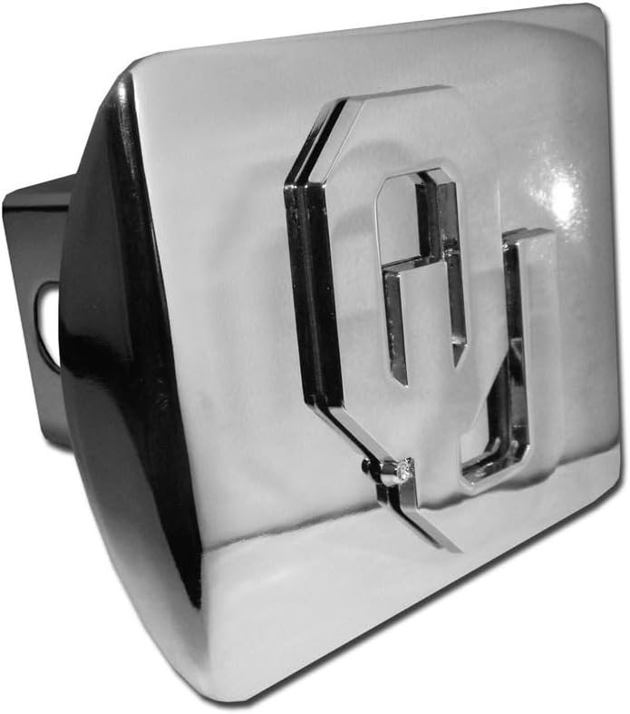 University of Oklahoma “OU” Shiny Chrome Hitch Cover