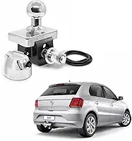 Engate de Reboque para Volkswagen Gol G5 G6 G7 G8, Aço Cromado com Bola 50mm, Kit Completo com Tomada Elétrica e Capa Protetora, 2008-2026