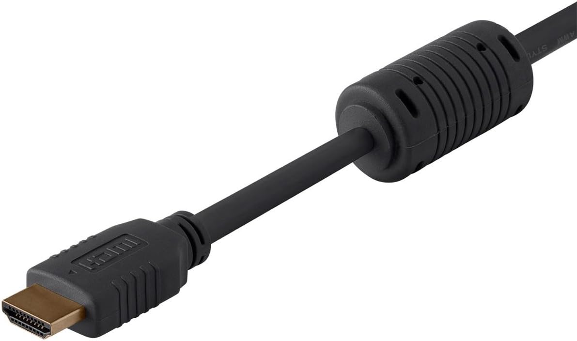 Monoprice HDMI High Speed Cable - 1.5 Feet - Black, 4K@60Hz, HDR, 18Gbps, YUV 4:4:4, 28AWG - Select Series