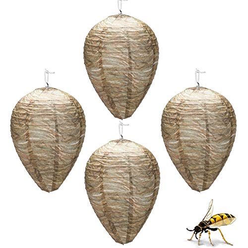 Wasp Nest Decoy Eco Friendly Hanging Fake Wasp Nest Lantern Trap for Home and Garden Outdoors