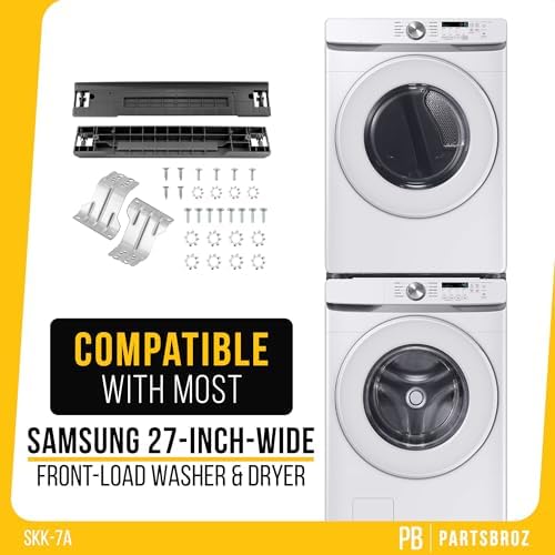 PartsBroz SKK-7A SKK-8K for Samsung Washer Dryer Stacking Kit 27 Inch SKK7A SKK8K WF45T6000AW WF42H5000AW - Thumbnail 5