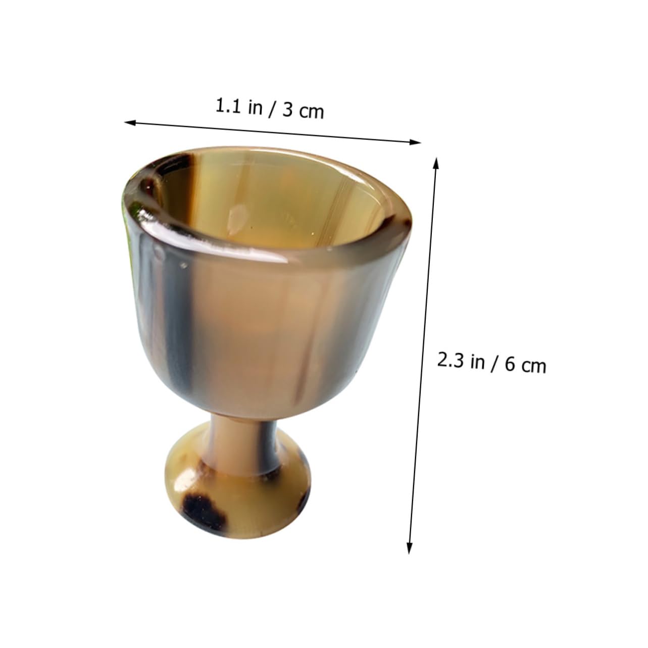Cabilock 3 Copas De Cuerno Resistentes para Beber Vino Hechas De Material Decorativo.