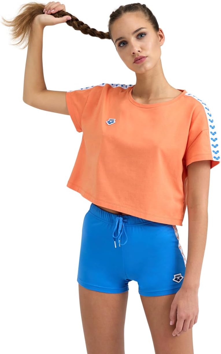 アディダス adidas レディース 半袖Tシャツ W LUX CA クロップド リブTシャツ AP JY1114 (グリーン) - ファッション通販  MAGASEEK(マガシーク) ARENA レディース Icons CorinneチームクロップTシャツ 半袖 ルーズフィット コットン アクティブ トップ コージ