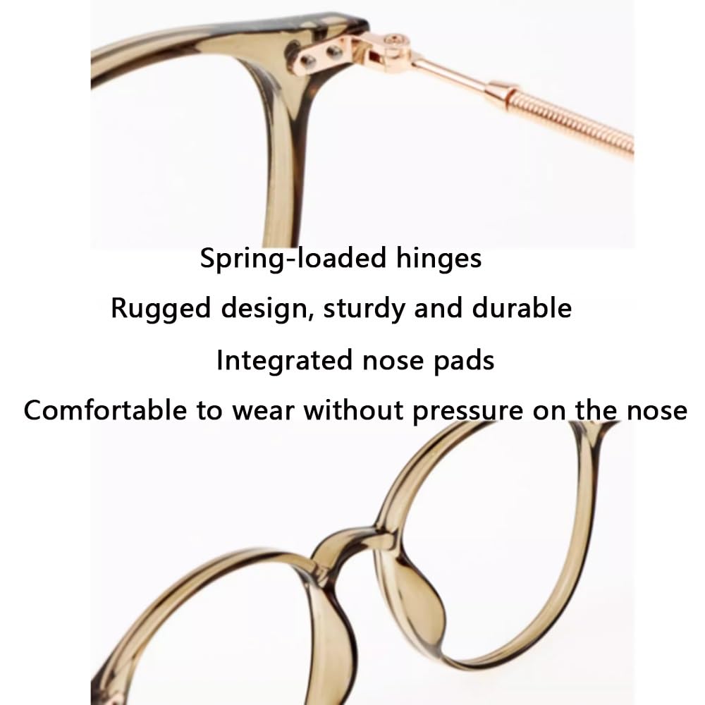NILZA Lesesonnenbrille Lesebrille Multifokale Sonnenbrille Intelligenter Zoom Lesehilfe Progressiv Sonnenleser Computerbrille 2.5 (Color : Brown, Size : 1.50x)