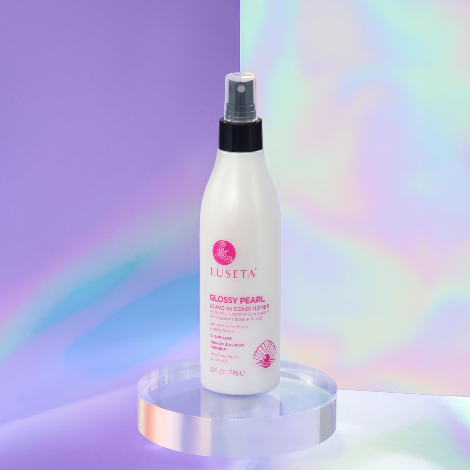 Luseta Glossy Pearl Leave in Conditioner Moisturize and Hydrate Hair Add Shine Repair Damaged Hair Reducing Dryness Sulfate Free for Women and Men 8.5oz - Image 6