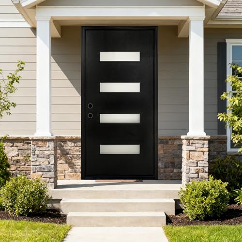 SafeJourn Front Entry Door 36 x 80 inch, Glass French
