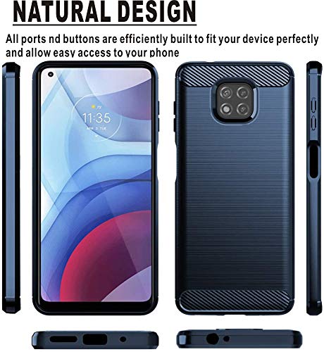 Coque Moto G Power 2021 anti rayures protection gel bleu 6,6 - 3
