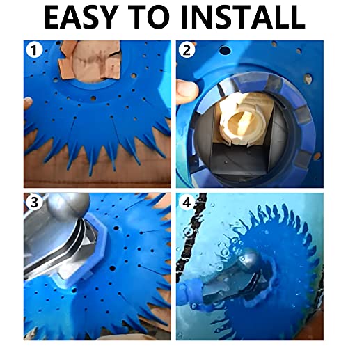 Funmit Pool Cleaner Finned Seal Disc Skirt Replacement Part For Zo-Diac Baracuda G2 G3 G4 Pool Cleaner W70329 W83277 W70464 (1 Pack) #TOP3