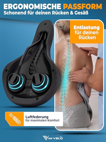 MIVELO Comfort PRO Fahrradsattel mit Memory Foam I Fahrrad Sattel Damen I Fahrradsattel Herren...