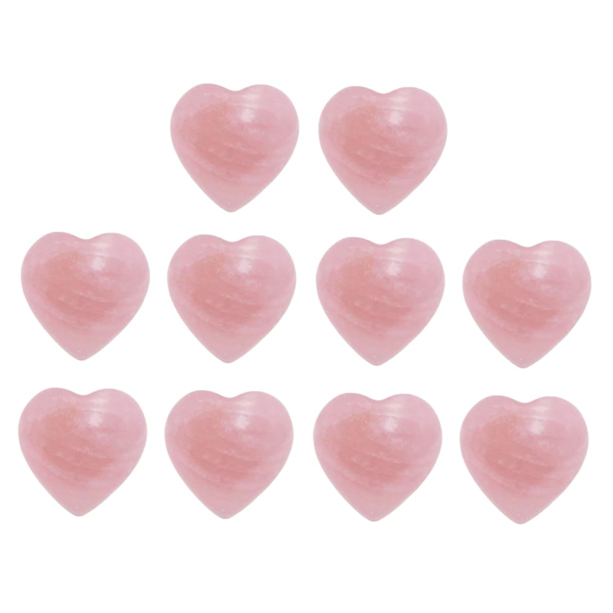 LALAFINA 20 Stk Hochzeitsdekoration Hochzeitsdeko Liebe Meditations-Edelsteine Wohnkultur Liebesschmuck für zu Hause Ornamente liebevolles Herz Haushalt Zubehör Kristall schmücken Rosa