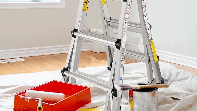 Aluminum Extension Ladder, Max Extension of Telescopic