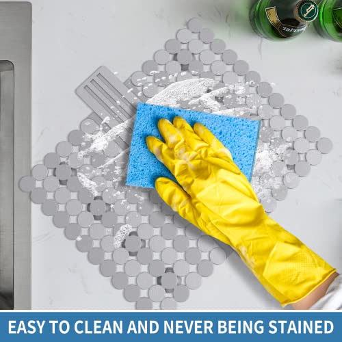 Bligli tapete protector para divisor de lavabo plástico gris miniatura 5