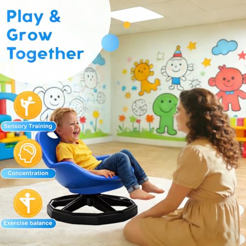 Spinning chair for kids with back Support, sit and spin Sensory toy. by Mishelone - Image 4