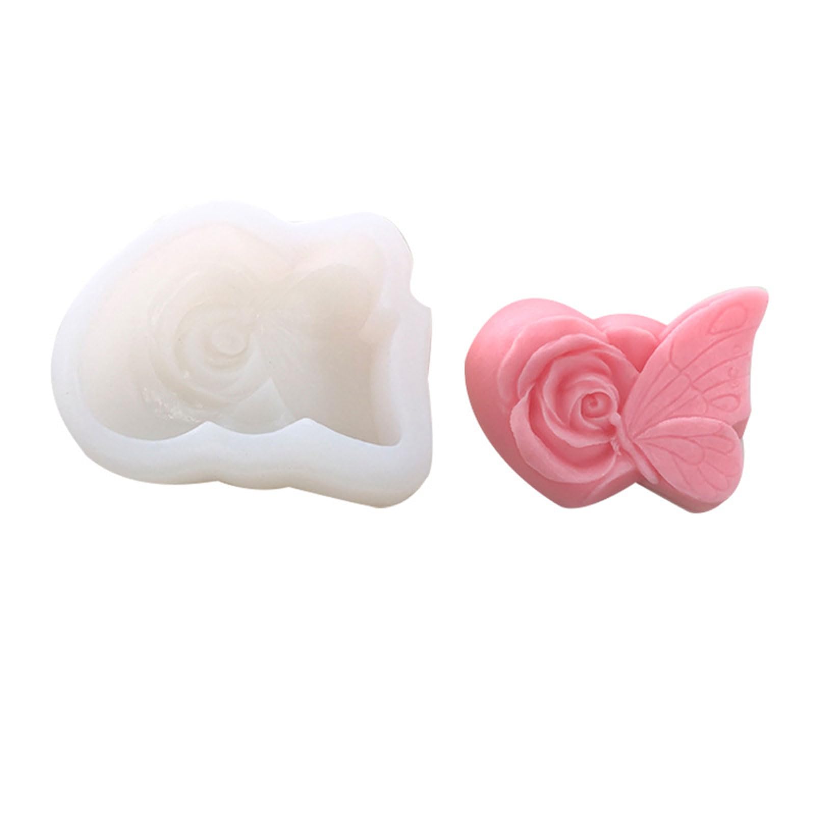 Tsophreniq Silicone Scented Molds Plaster Epoxy Resin Baking for Making Flower Butterfly Silicone Baking Plaster