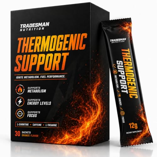 TRADESMAN NUTRITION Shred Orange Energy Drink Powder in Packets Thermogenic Support Powder for Men & Women 30 Sachets (1pcs 1)