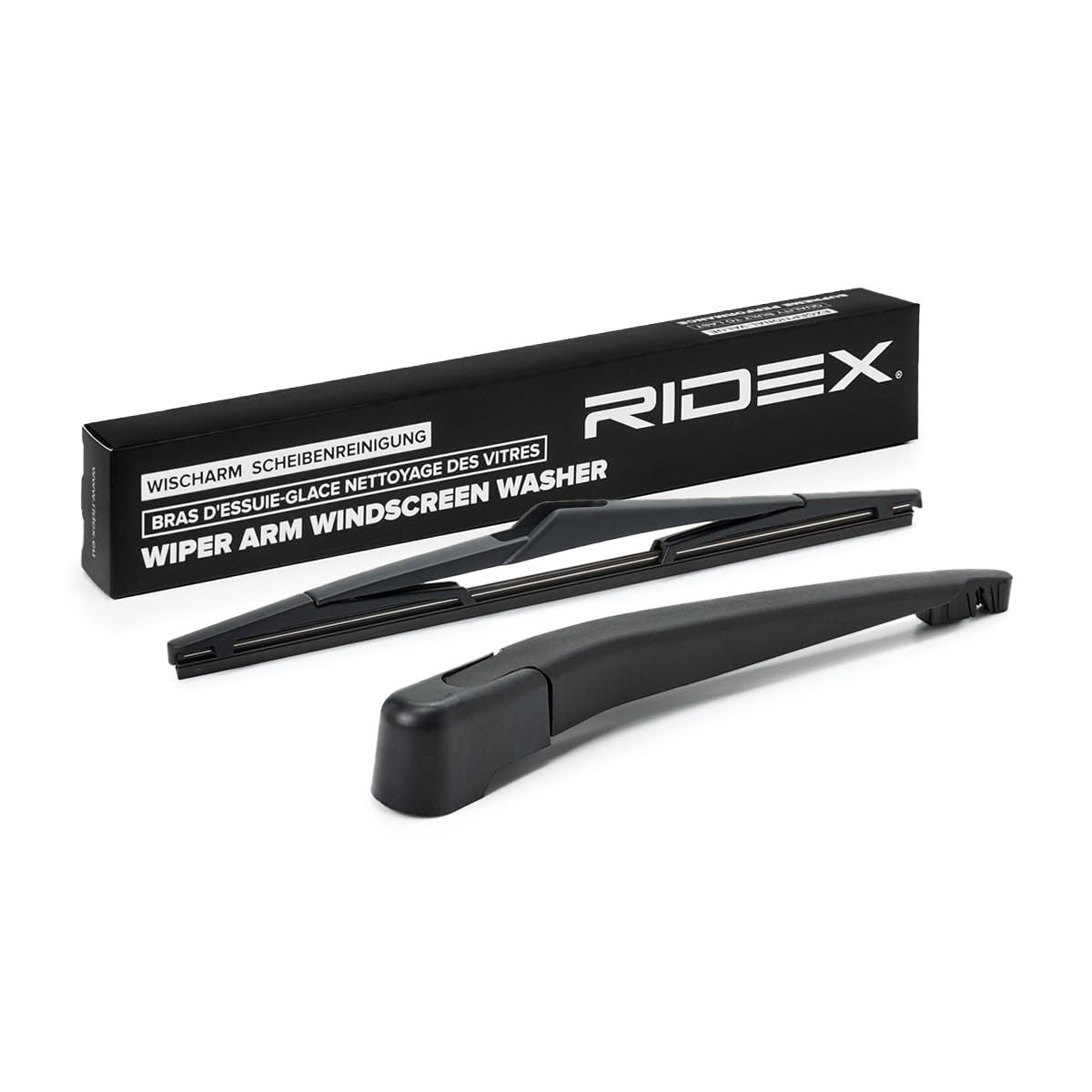 RIDEX 301W0190 Bras d'essuie-glace Arrière avec cache avec balai d'essuie-glace intégré Compatible avec CITROËN C4 I 3/5 portes LC