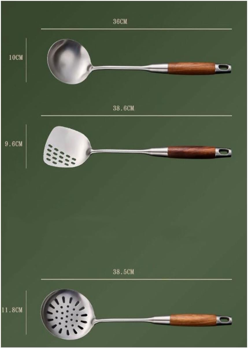 Kitchen Tools 6 Pieces Sets Spoons for Cooking Spatulas Stainless Steel Cooking Utensils Cookware Dining Gadgets Spatulas Spoons