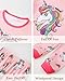 Mikrdoo Girls Pajamas Kids Pjs: 2 Piece Pink Unicorn Pajamas Girls Fashion Soft Long Sleeve Top and Pants Lovely Fall Pjs Set Size 5